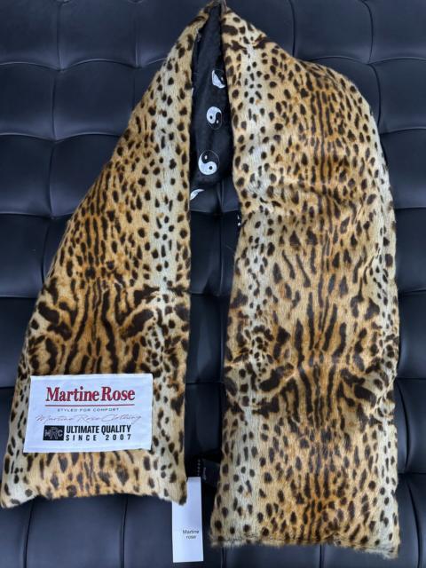 Martine Rose Martine Rose 25FW leopard print reversible scarf