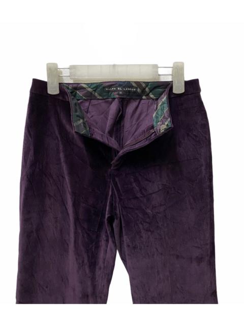 🇺🇸Ralph RL Lauren Velvet Purple Trousers Pants