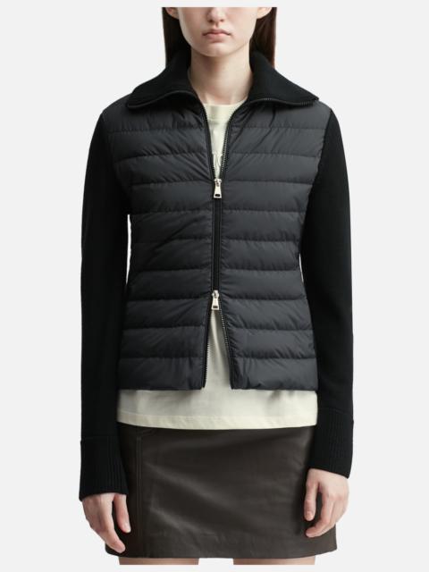 Moncler PADDED WOOL ZIP-UP CARDIGAN