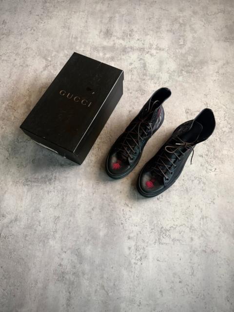 GUCCI Gucci Tom Ford 01SS Dragon Embroidered High-Top Sneakers