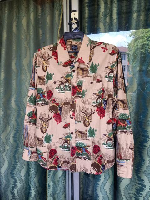 Other Designers Vintage 80s L.L Bean Fullprint Abstract shirt