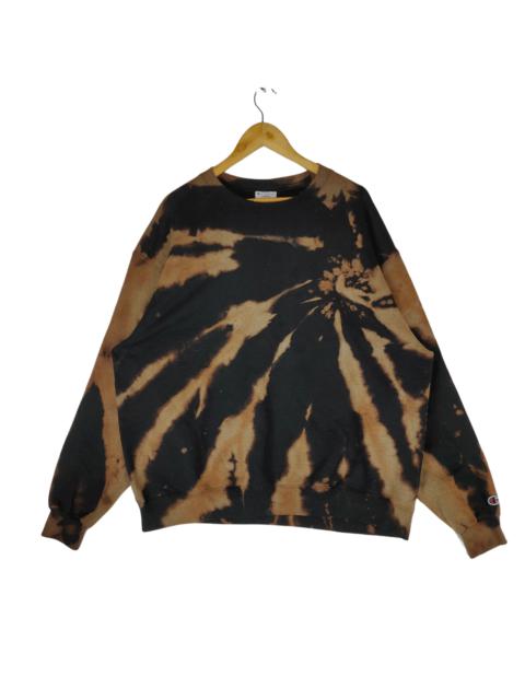 Other Designers Vintage CHAMPION BLEACH WASH Crewneck Oversize Sweatshirt