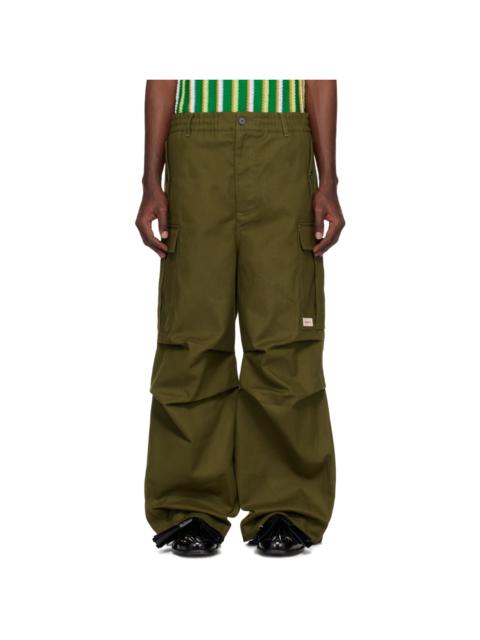 Marni Green Drawstring Cargo Pants