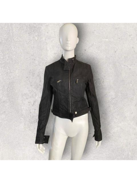 GUCCI 1999 Raw Denim Rider Jacket By Tom Ford Era