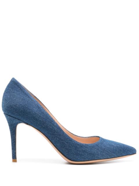 Gianvito Rossi Gianvito 85mm denim pumps