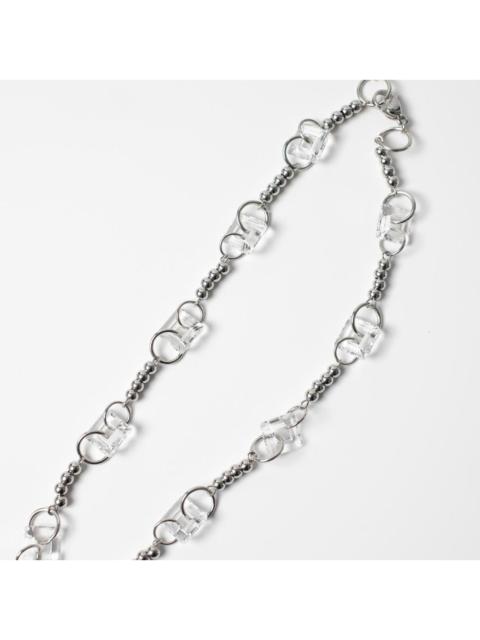 Other Designers Other - Handmade Metallic Crystal Chain Necklace
