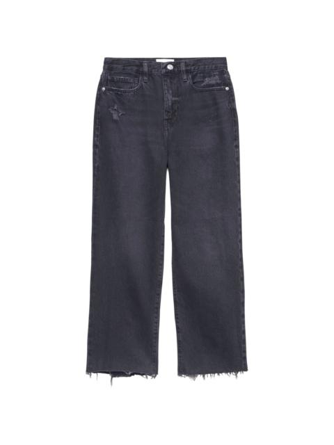 Le Jane distressed-effect cropped jeans