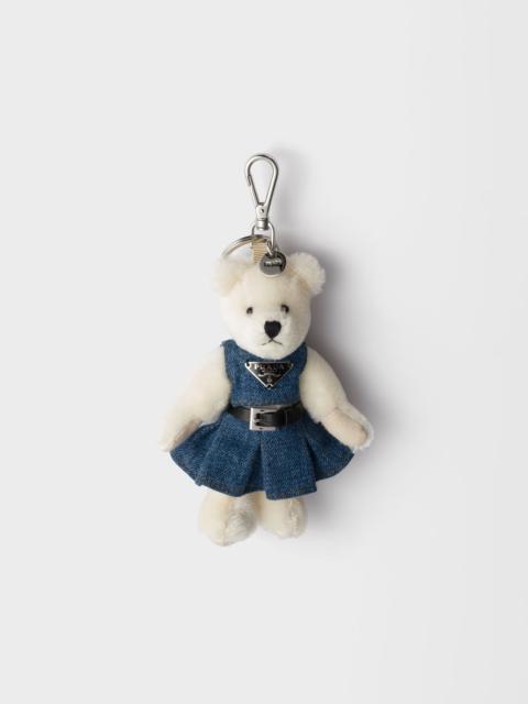 Prada Teddy keychain charm