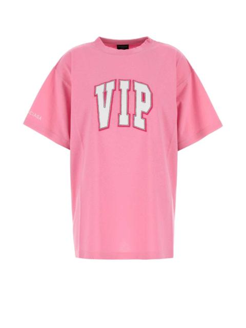 BALENCIAGA Balenciaga Women Pink Cotton Oversize T-Shirt