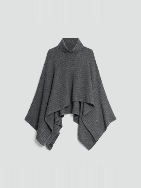 Theory Ribbed Poncho in Astor Wool