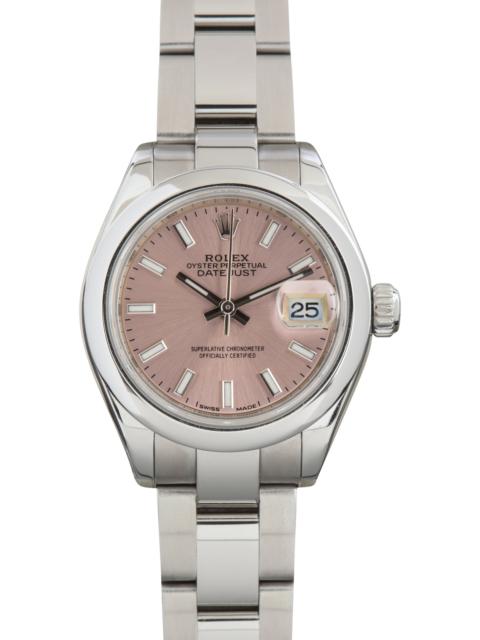 ROLEX Pre-Owned Ladies Rolex Datejust Ref 279160 Pink Dial