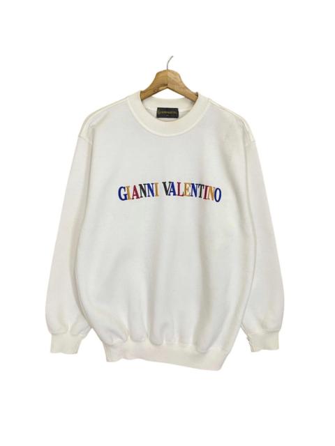 Other Designers Designer - Gianni Valentino Multicolour Spellout Crewneck Sweatshirt