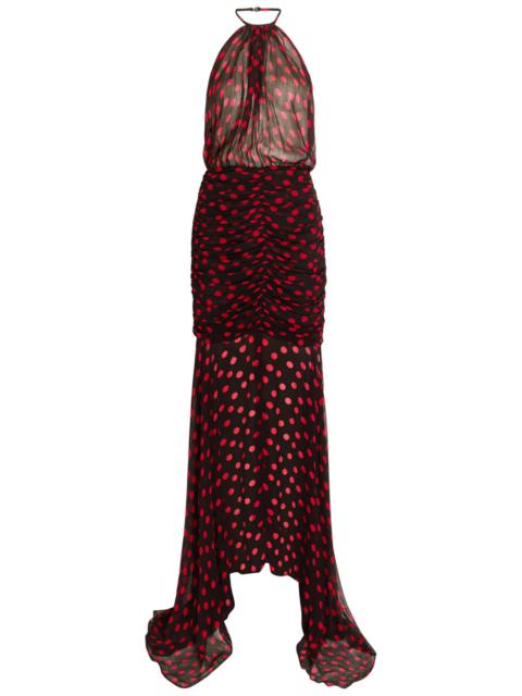 RONNY KOBO Ronny Kobo Tilda Polka-dot Chiffon Midi Dress