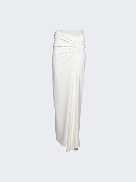 CHRISTOPHER ESBER Side Ruched Skirt White
