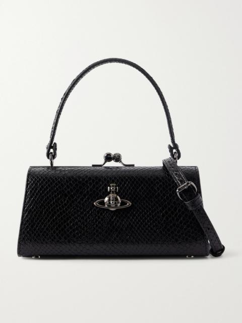 Vivienne Westwood Doll Xl Croc-effect Leather Mini Bag