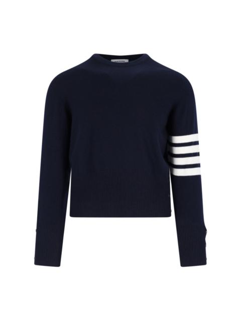 Thom Browne '4-BAR' CROP SWEATER