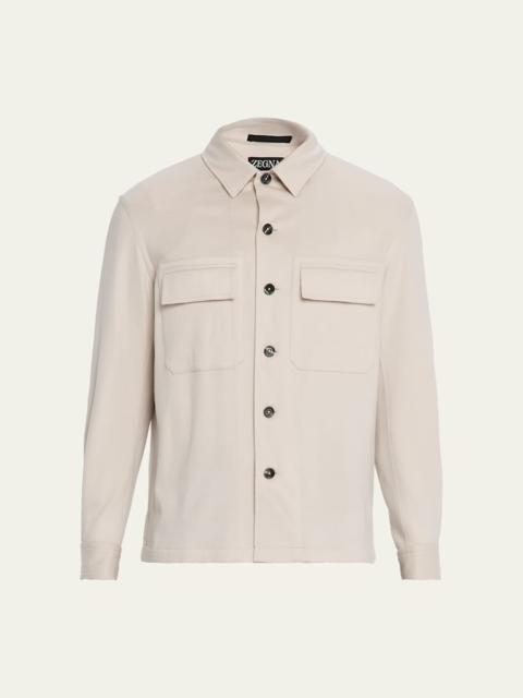 ZEGNA Men's Oasi Cashmere Overshirt