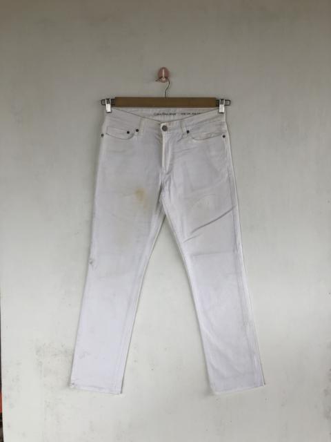 Other Designers Calvin Klein - Vintage Calvin Klein Jeans White Calvin Klein Denim Pants