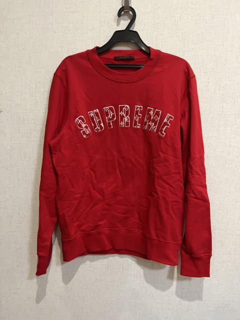 Supreme Monogram arch logo crewneck sweatshirt