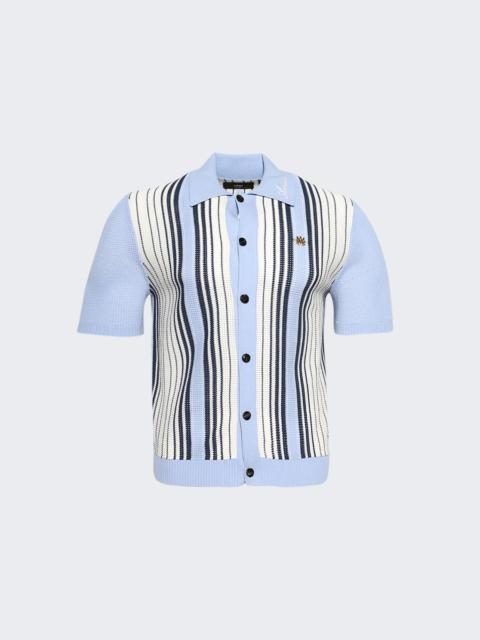 AMIRI Script Stripe Shirt Ashley Blue