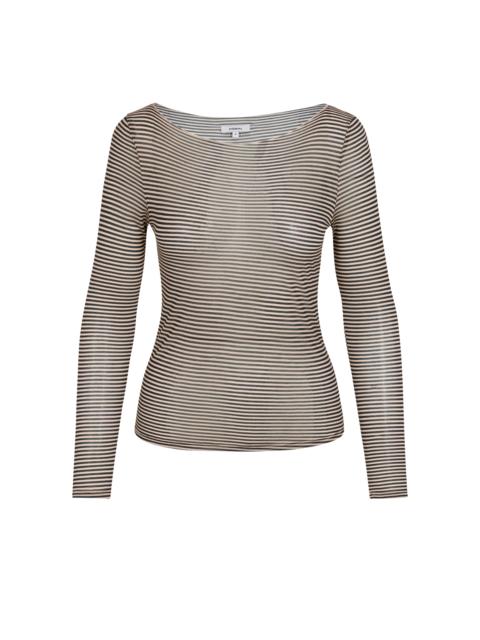 miaou AMELIA TOP - NUDE STRIPE