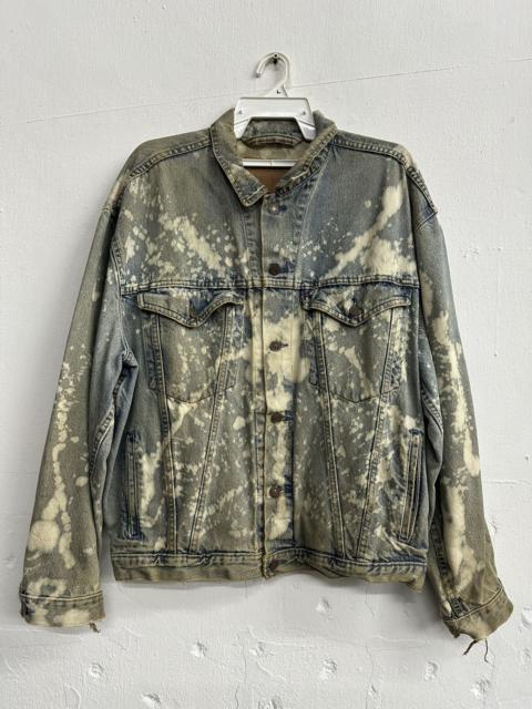 VTG Distressed Levi's Acid Washed Denim Jacket