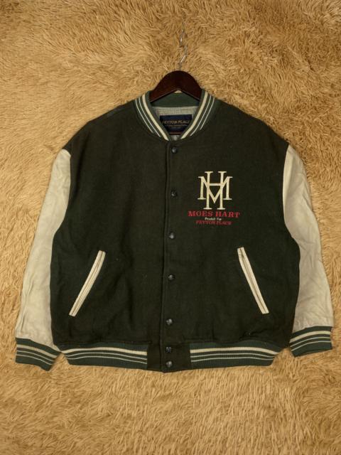 Other Designers Vintage PPFM Peyton Place Leather Sleeve Varsity DJ0291