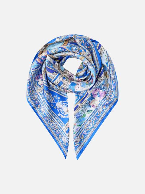 CAMILLA PRINTED SILK TWILL SQUARE SCARF