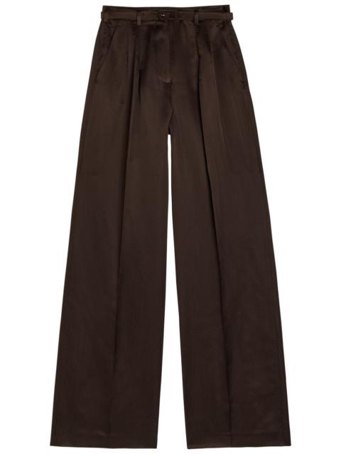 GABRIELA HEARST Gabriela Hearst Vargas Belted Silk Trousers