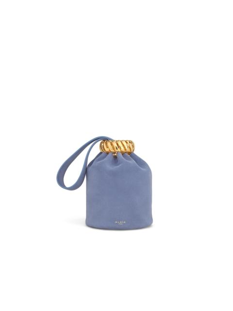 Alaïa MOTION BRACELET BAG IN SUEDE