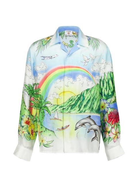 CASABLANCA Casablanca Aloha Long-sleeve Shirt