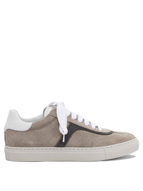 Brunello Cucinelli Brunello Cucinelli Women Suede Sneakers With Monil Detailing