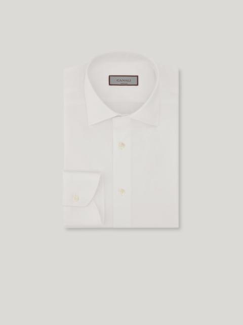 Canali REGULAR-FIT SHIRT IN WHITE COTTON