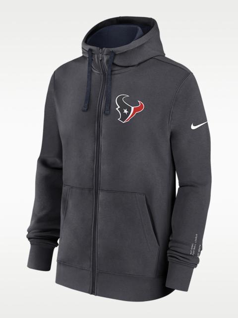 Nike Houston Texans Playbook Page Club Men's Nike NFL Full-Zip Hoodie