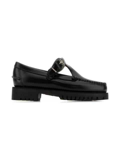 SEBAGO Black Leather Aurora Loafers