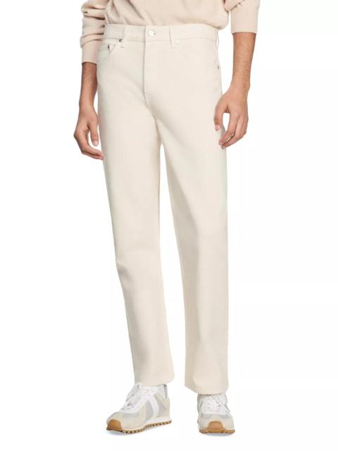 Sandro Straight Leg Jeans in Ecru