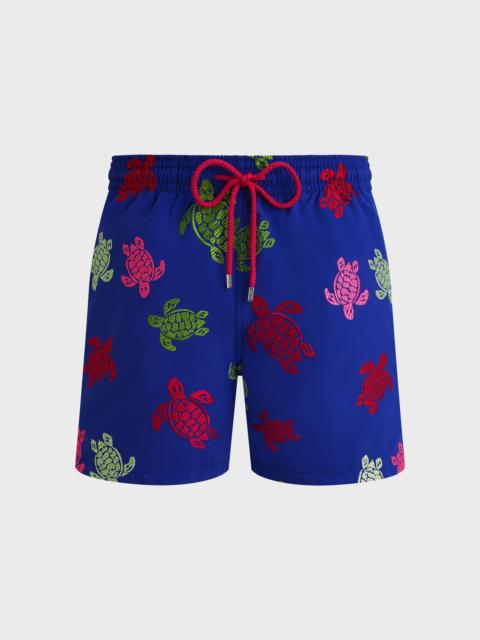 Vilebrequin Men Swim Shorts Embroidered Tortue Multicolore - Limited Edition