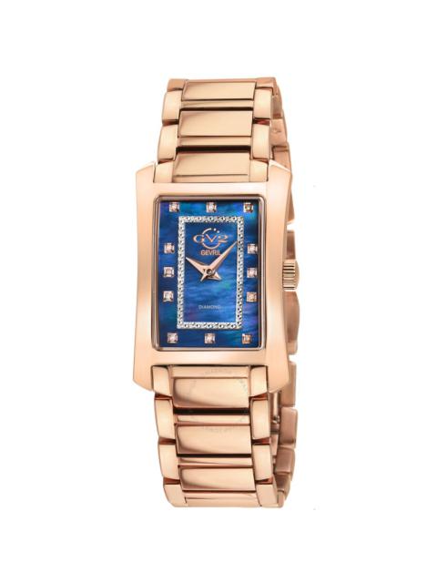 Other Designers GV2 by Gevril Luino Diamond Blue Dial Ladies Watch 14605B