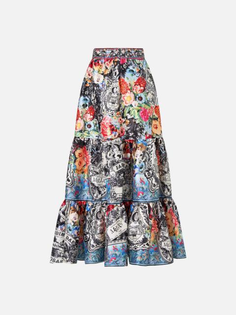 CAMILLA HIGH WAISTED TIERED SKIRT