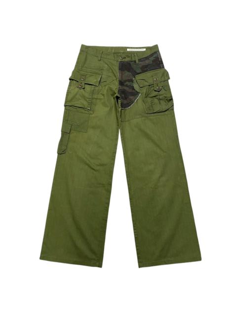 ISSEY MIYAKE Vintage Sunaokuwahara Military Patchwork Combat Pants