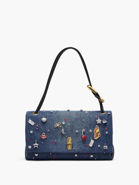 Marc Jacobs THE TRINKET CHARM DENIM LARGE DUAL BAG