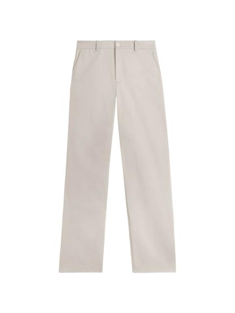 Serif relaxed-fit cotton trousers