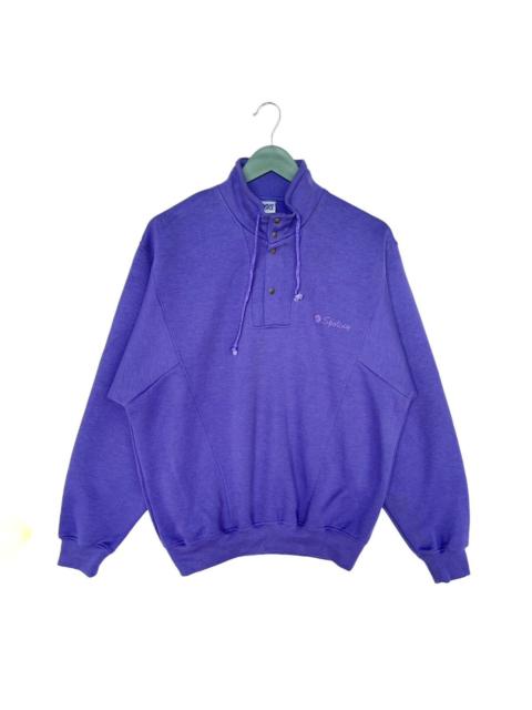 Asics Vintage 90s Asics Half Button Sweatshirt