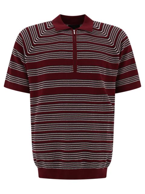 Beams Plus Half-zip Jacquard Polo Shirt