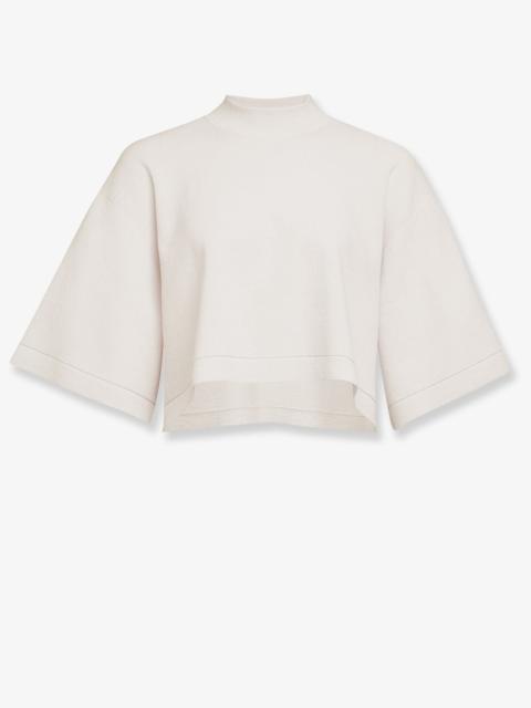 Alaïa Cropped Cotton Blend Top
