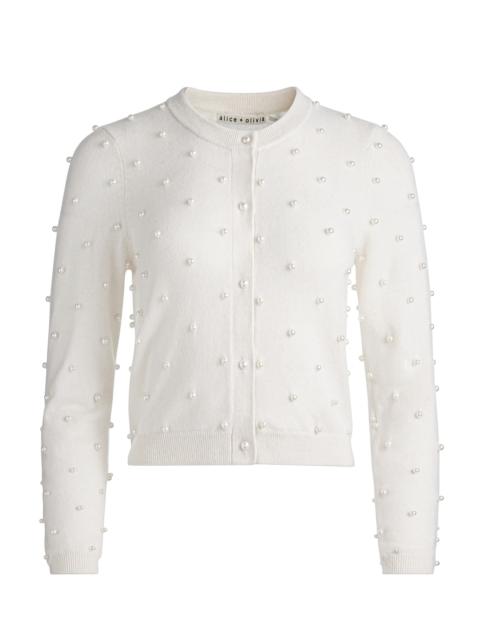 Alice + Olivia DOLLIE EMBELLISHED CARDIGAN