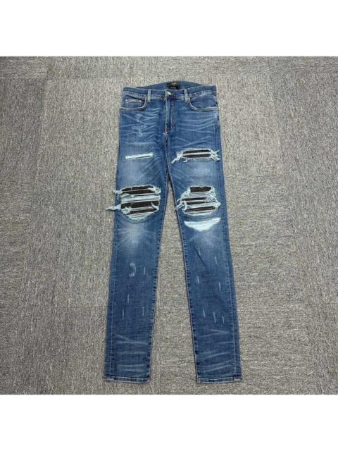 AMIRI Amiri Mx1 Vintage Blue Patchwork Denim Jeans