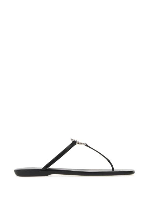 GUCCI Gucci Men Black Leather Thong Slippers