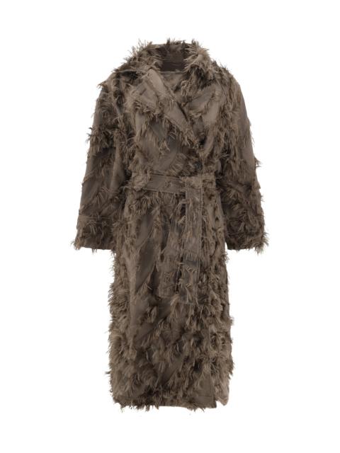 Brunello Cucinelli Brunello Cucinelli Women Coat With Fur Details