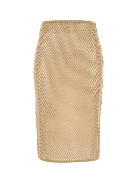 Prada Prada Women Beige Mesh Skirt